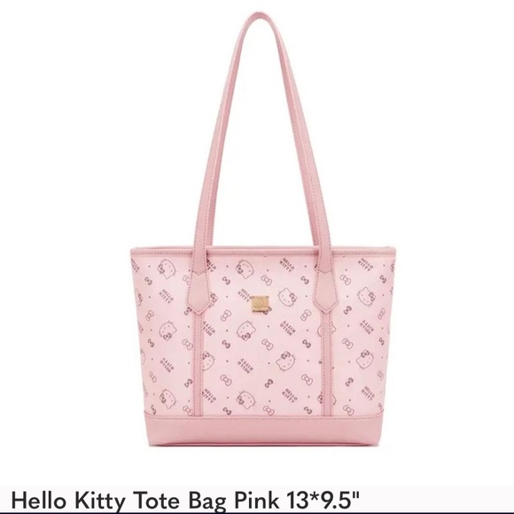 Hello Kitty Light Pink Patterned Tote - Picture 1 of 3